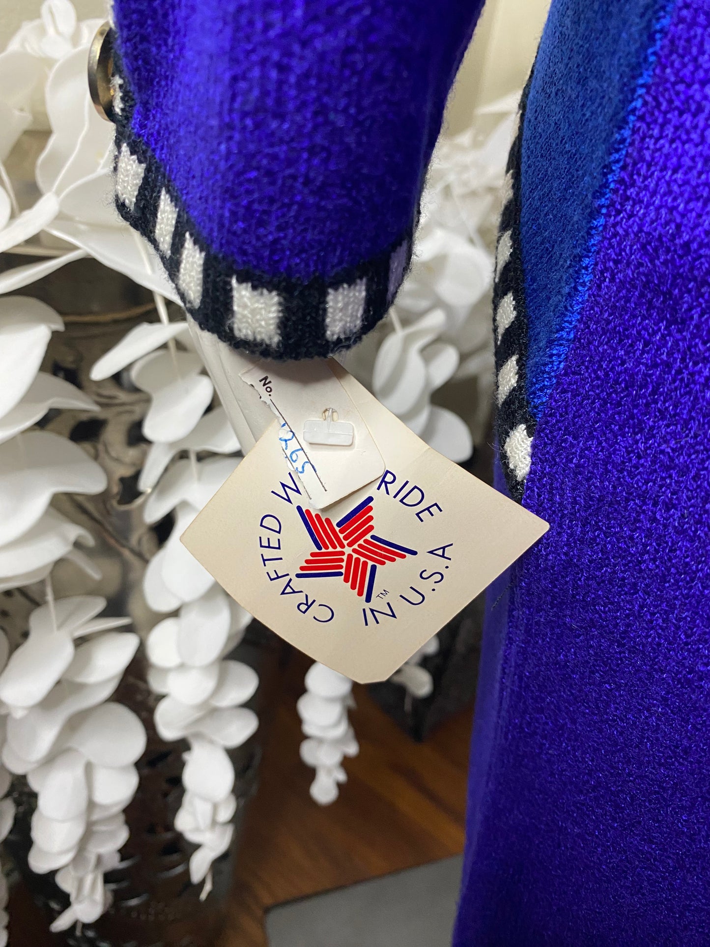 Vintage 1980’s Blue Color Block Knit Dress