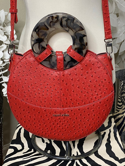 Mrs. SASSY Red Zoe Satchel Bag