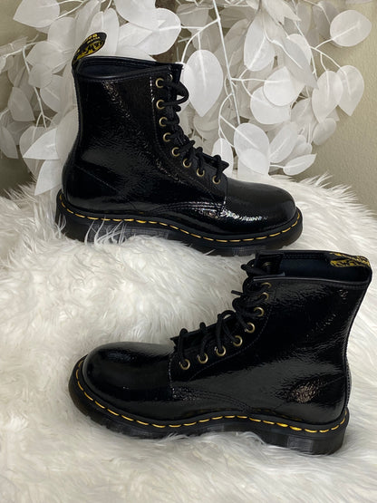 1460 Women’s Distressed Patent Leather Combat Boots