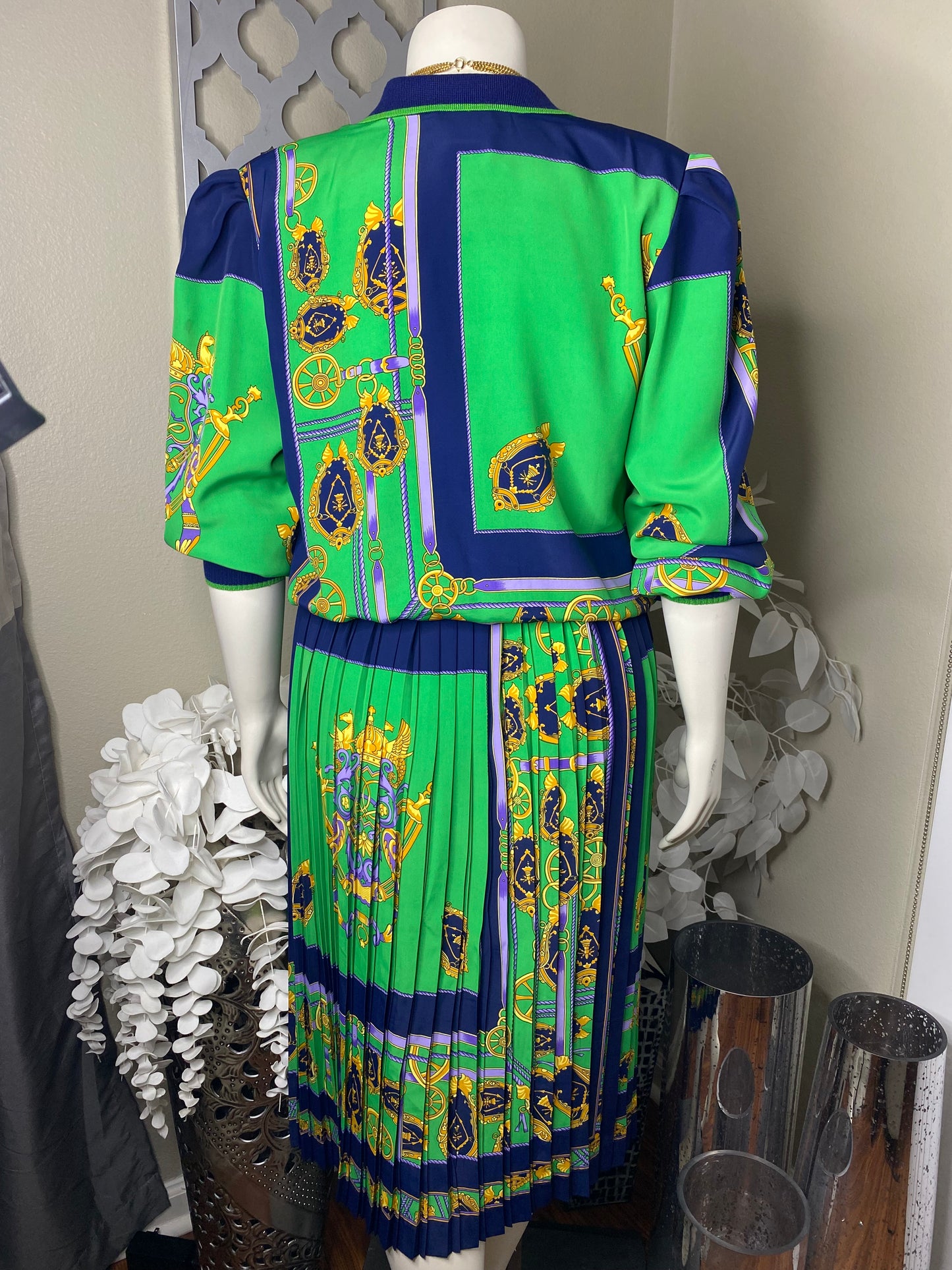 Vintage 1980’s 2-Piece Pleated Set