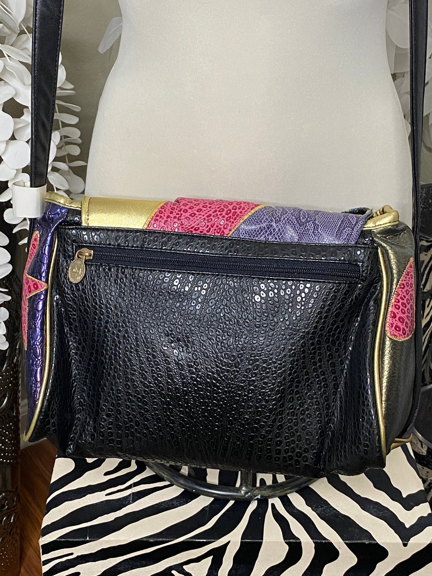 Vintage Multicolored Patchwork Alen Bag